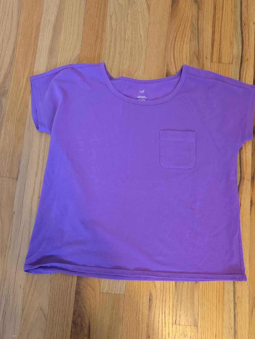 J Jill XS Petite Purple Pocket Tee